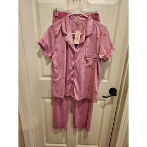 NWT JUICY COUTURE WOMEN'S PAJAMA SET PINK SOFT Large
